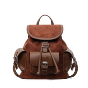 Compact Multi-Pocket PU Leather Backpack - Korean Fashion Mini Bag | OWNLUXE