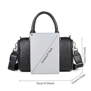 PU Leather Monogram Boston Bag | OWNLUXE