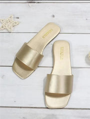 Women’s Platform Slide Slippers – Cushioned Outdoor Comfort