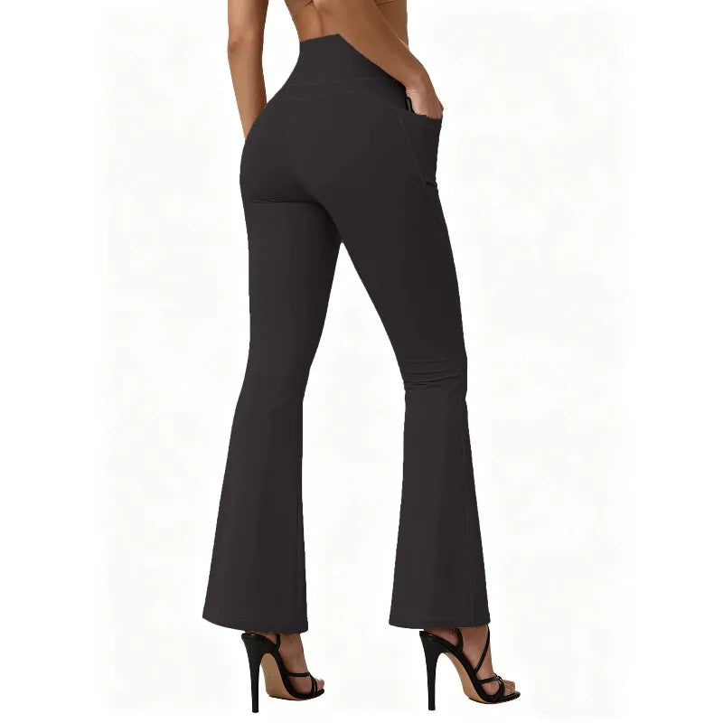 High-Waist Flared Yoga Butt-Lifting Leggings | OWNLUXE