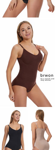 Tank Top Bodysuit Shapewear with Tummy Control & Shorts
