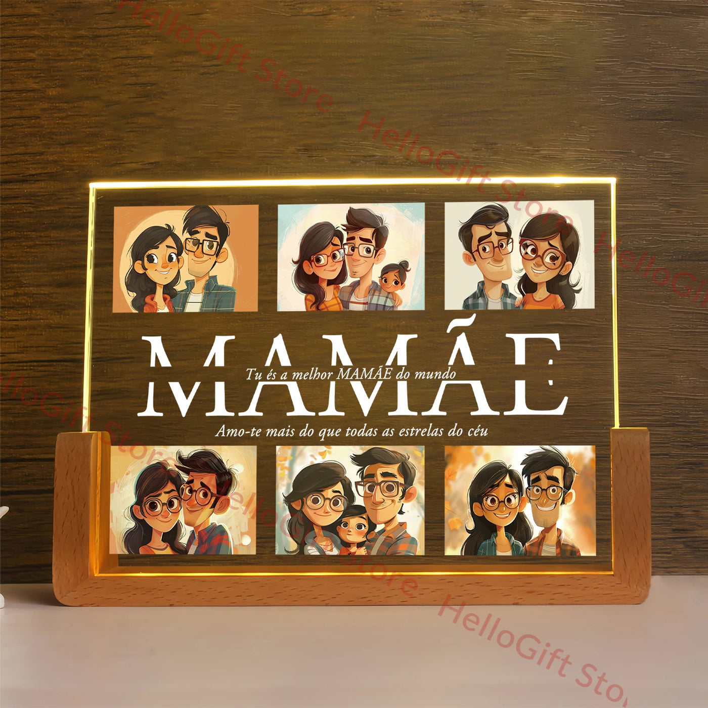 Personalized 3D Acrylic LED Night Light — Custom Name Gift for Family | OWNLUXE