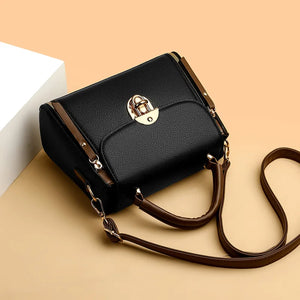 Square PU Leather Shoulder Bag – Party Ready | Sac d’Épaule Carré en Cuir PU – Prêt pour les Soirées