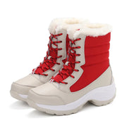 Chic Mid-Calf Winter Platform Boots with Plush Lining