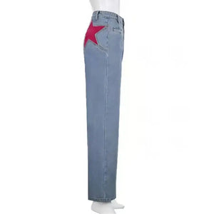 Women's High-Waisted Flare Jeans with Embroidered Detail | Jean évasé taille haute avec broderies pour femme