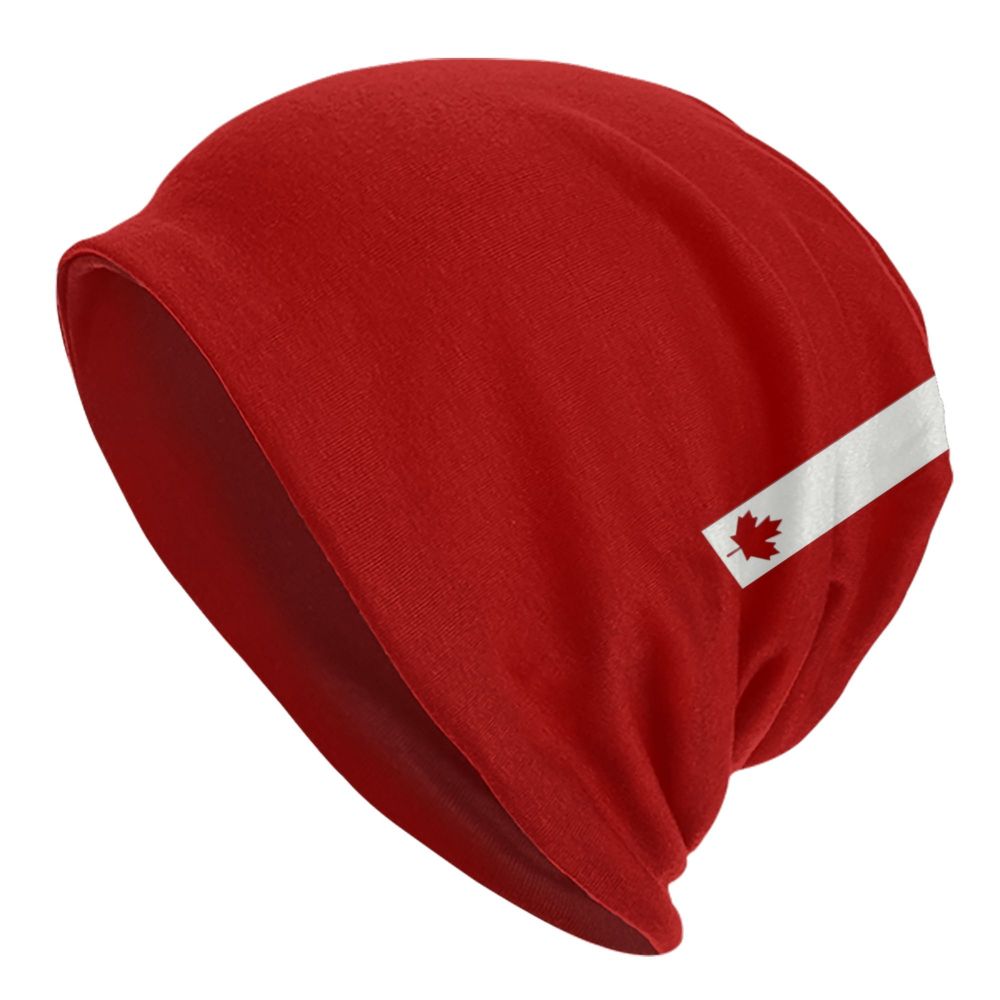Canadian Flag Beanie – Unisex Winter Knitted Hat Canadian Patriotic | OWNLUXE