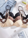 Women's Push-Up Bra (Black White Apricot) | OWNLUXE