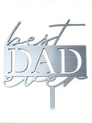 Father’s Day Acrylic Sign – Modern Clear Tabletop Décor