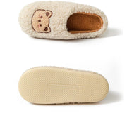 Cute Bear Fluffy Slippers – Warm Plush House Shoes