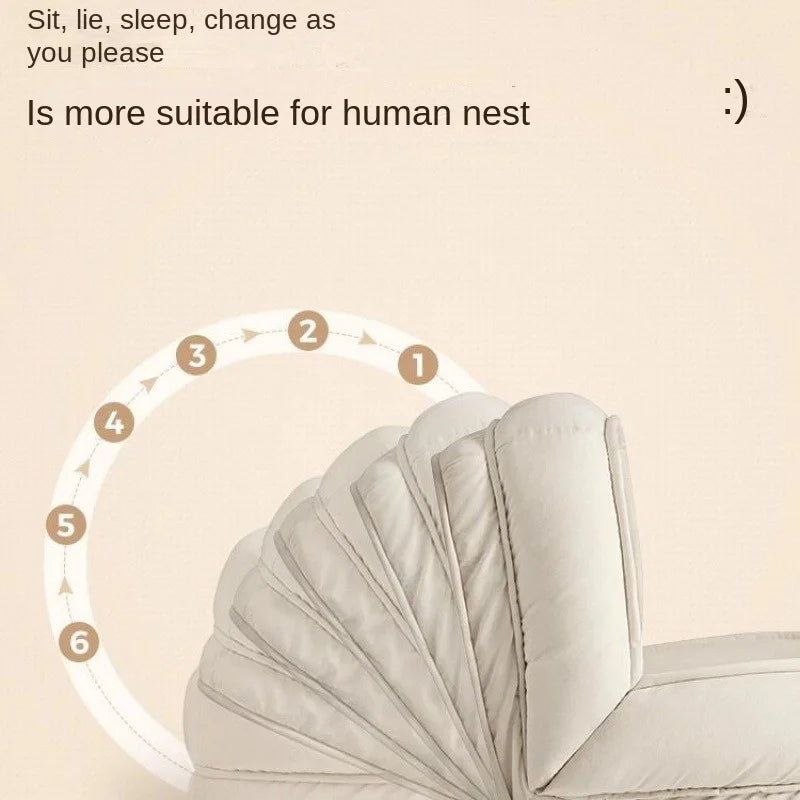 Modern U-Shaped Sofa – Compact Minimalist Living Room Comfort