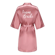 Satin Bridal Robe – Bridesmaid & Wedding Party Bathrobe | OWNLUXE