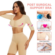 Arm Shaper Compression Top with Posture Corrector & Front Closure | OWNLUXE