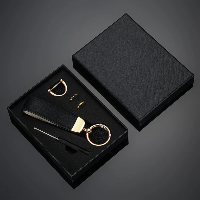 Custom Leather Keychain With Gift Box Personalized Logo | OWNLUXE