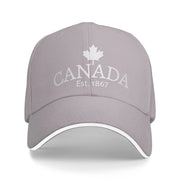 Canada Est. 1867 Maple Leaf Baseball Cap – Unisex Snapback Trucker Hat | OWNLUXE