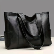 Vintage PU Tote Bag – Structured Casual Everyday Handbag