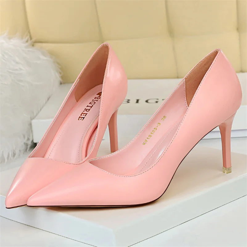 Women's Plus Size Pumps (Red 7.5cm) | OWNLUXE