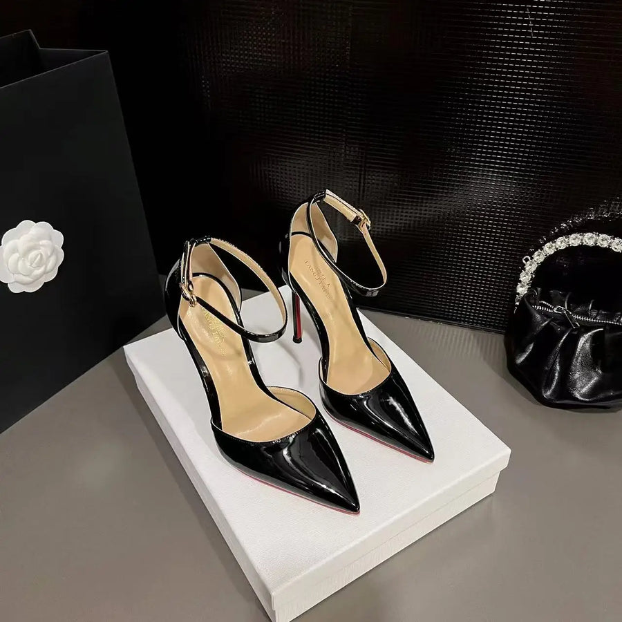 Women's Leather Pointed-Toe Heels | OWNLUXE