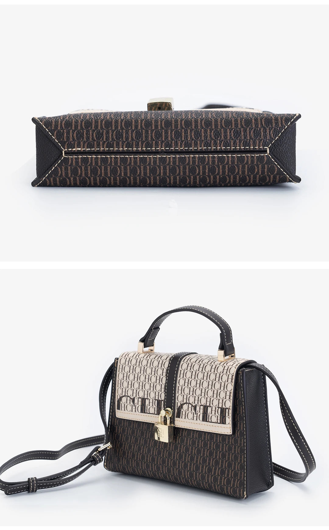 CH Exquisite Fashionable Handbag – Light Luxury Brand with Lock Design Crossbody