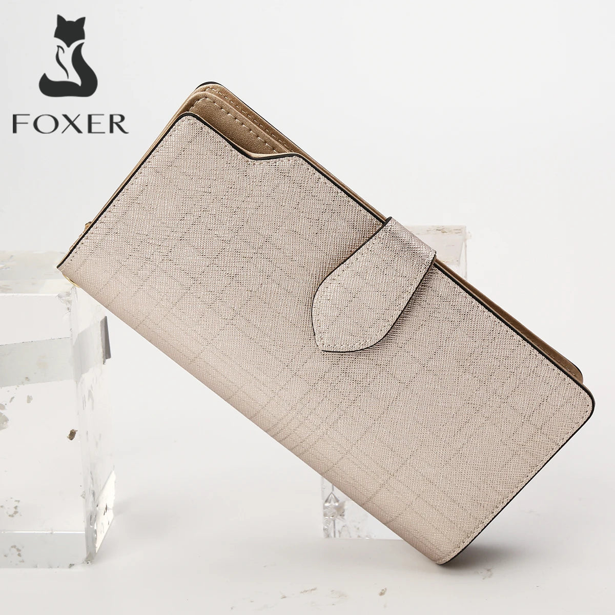 Split Leather Long Wallet | OWNLUXE
