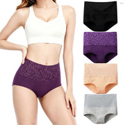 Women's High-Waist Tummy Control Cotton Briefs | Full Coverage | OWNLUXE