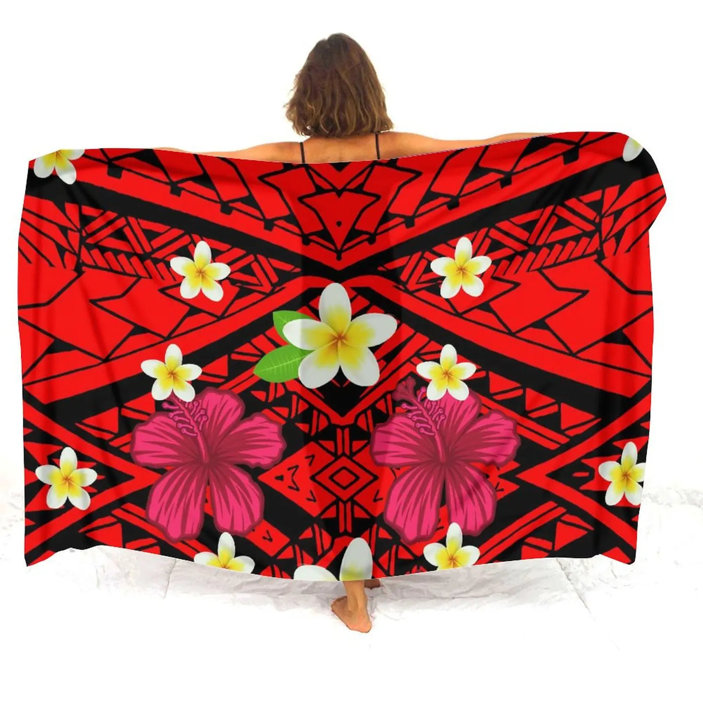 Floral Polynesian Swim Cover-Up | OWNLUXE