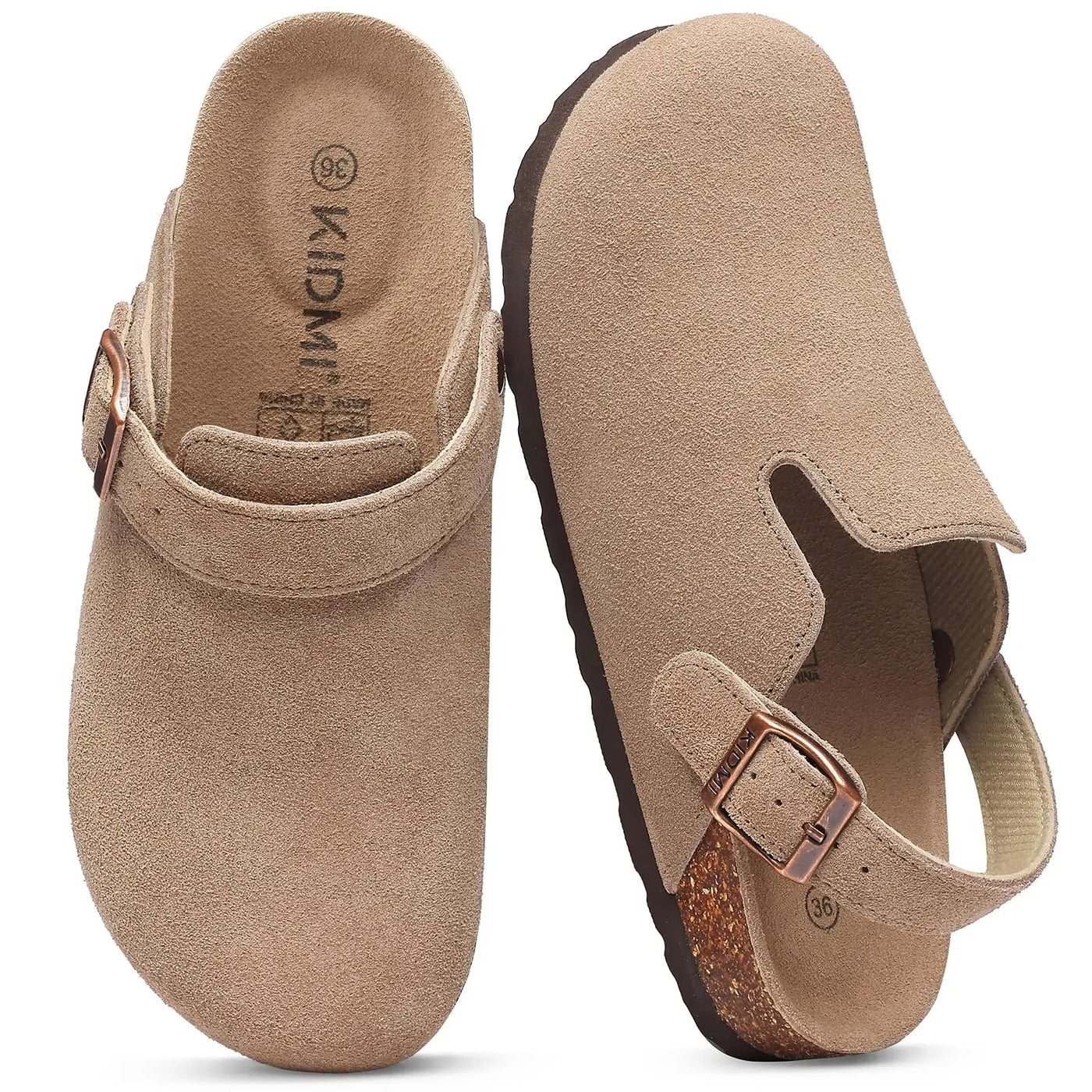 Women's Arch Support Adjustable Leather Slippers | OWNLUXE