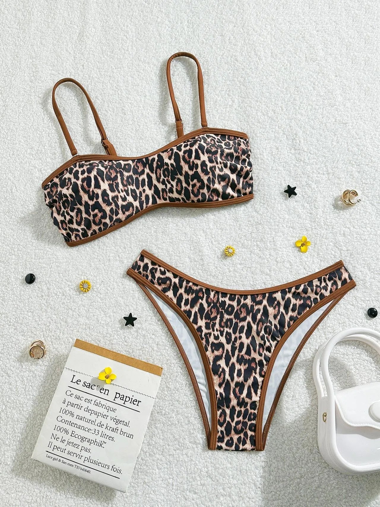 Printed Triangle Bikini Set | OWNLUXE