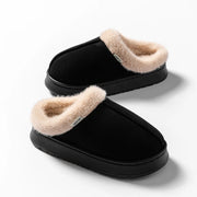 Women’s Fluffy Winter Indoor Slippers with Thick EVA Sole