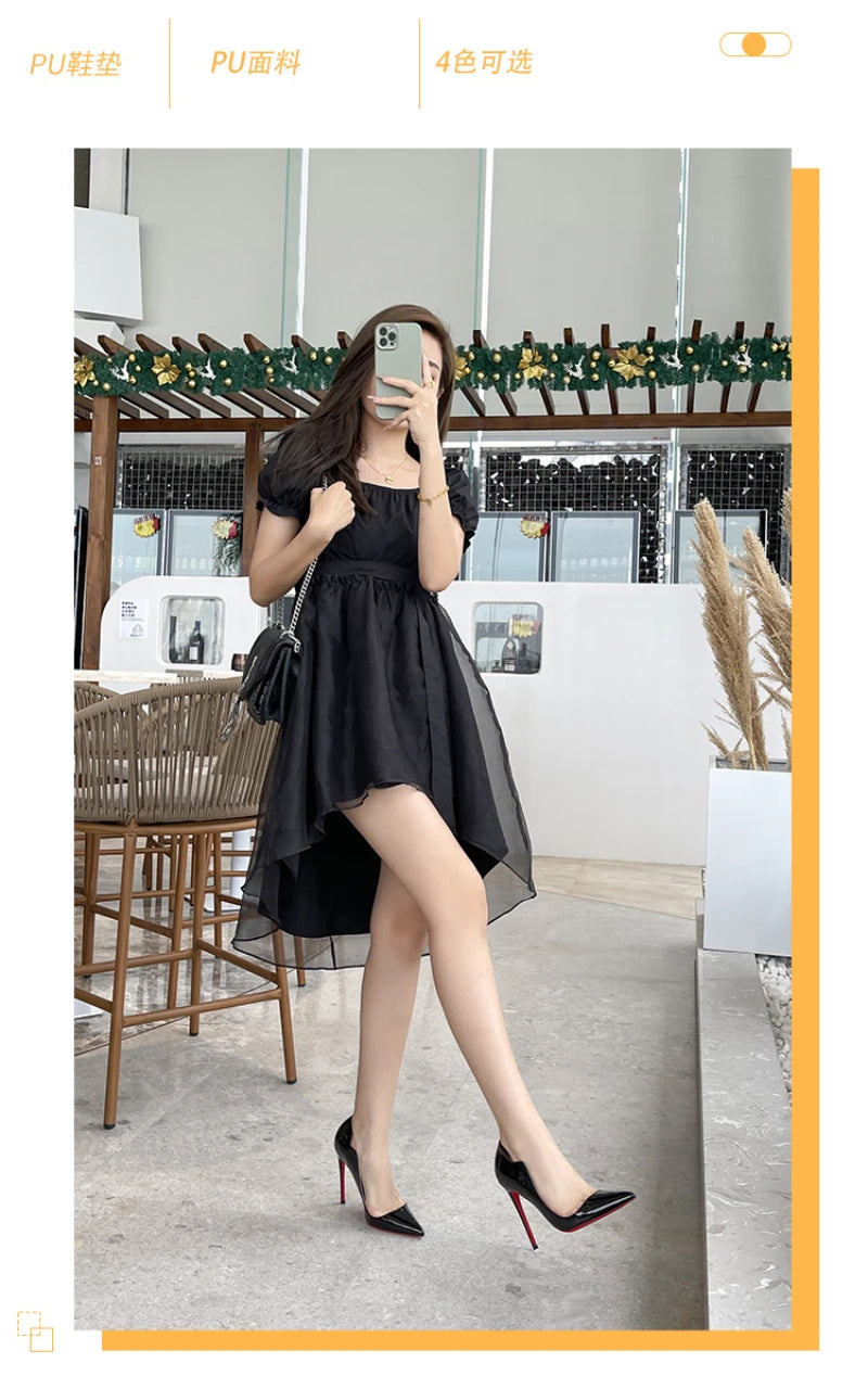 Women’s Black Pointed Toe Stiletto High Heels