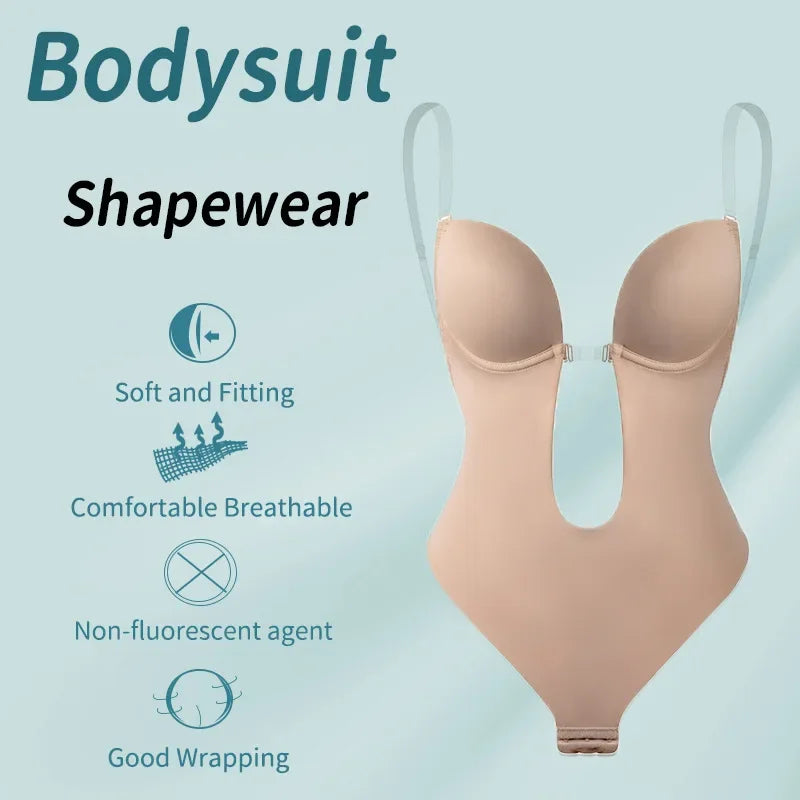 Full-Length Backless Thong Tummy-Control Body Shaper | OWNLUXE