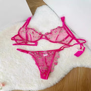 Soutien-Gorge Brodé Dentelle Femme Ultra Mince Transparent Sans Rembourrage Armature Push Up Doux Lingerie Séduisante 32-38