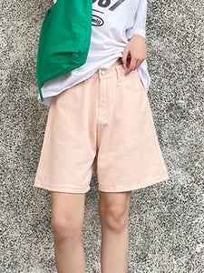 Western Style Oversized Casual Jeans Shorts