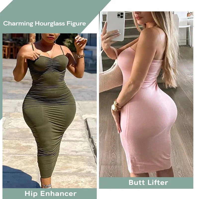 BBL Butt Lifter Shapewear Shorts - Foam Padded Hip Enhancer