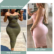 BBL Butt Lifter Shapewear Shorts - Foam Padded Hip Enhancer