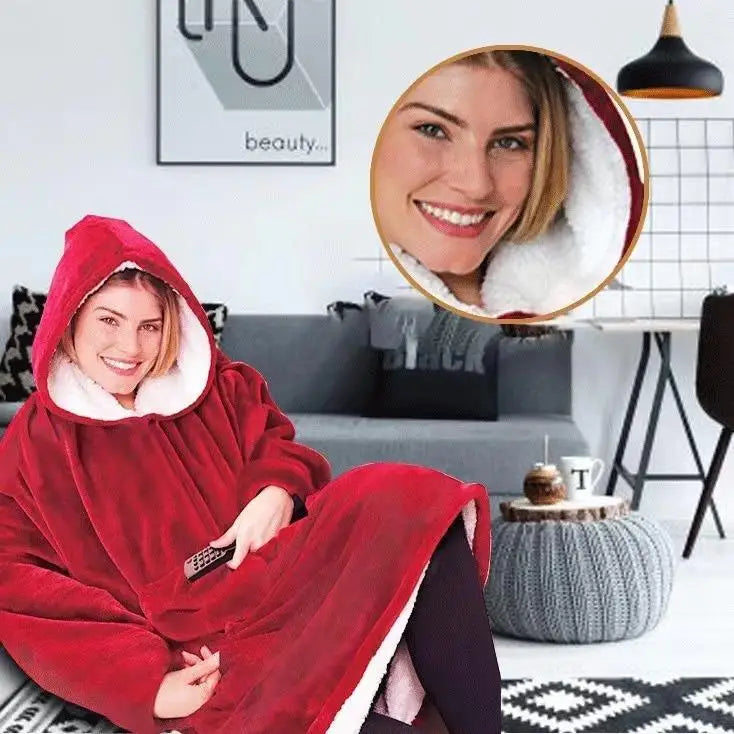 Hooded Fleece-Lined Robe | OWNLUXE