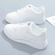 Women's Waterproof PU Slip-On Shoes with Medium Heel