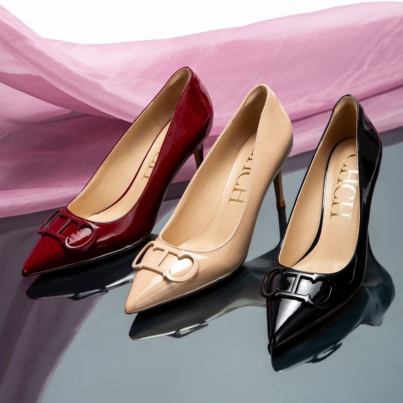 Women's Leather Heels (Apricot) – Shop at OWNLUXE