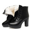 Leather Wool Boots | OWNLUXE