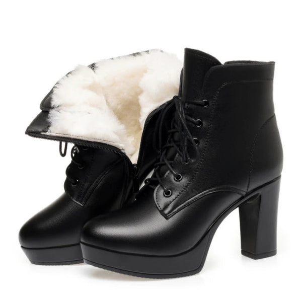 Leather Wool Boots – Shop at OWNLUXE