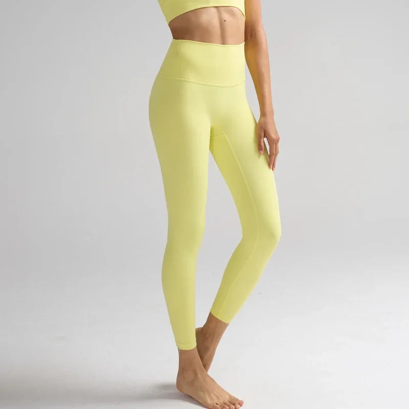 Women's High Waist Leggings (Fog Blue) | OWNLUXE