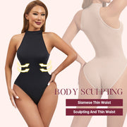 Round Neck Body Shaper Bodysuit Waist & Hip Enhancer