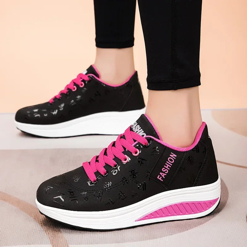 Women Outdoor Thick Bottom Swinging Casual Shoes Fashion | OWNLUXE