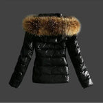 Load image into Gallery viewer, Winter Comfort Hooded Coat – Insulated Faux-Fur Collar
