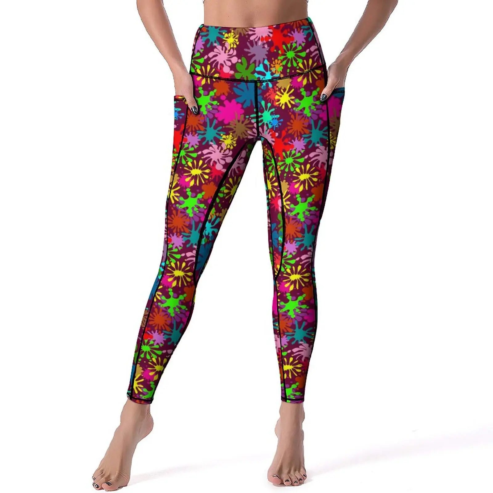Women's High-Waist Printed Leggings – Stretchy, Comfortable & Casual