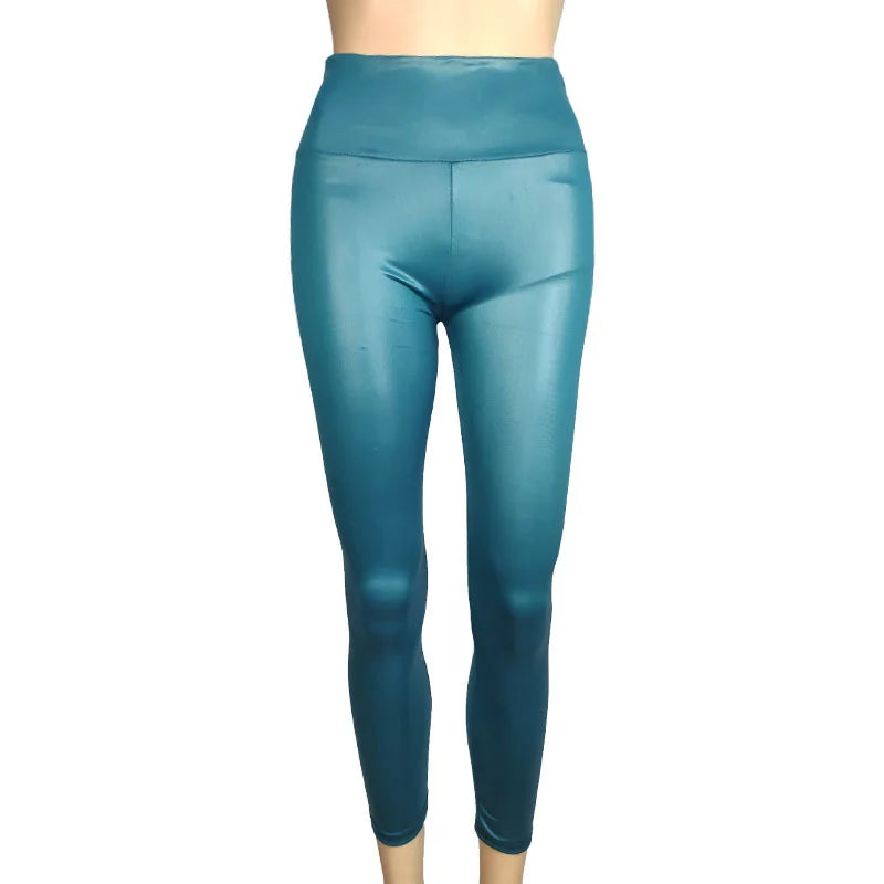 Women's High Waist Leather Leggings | OWNLUXE