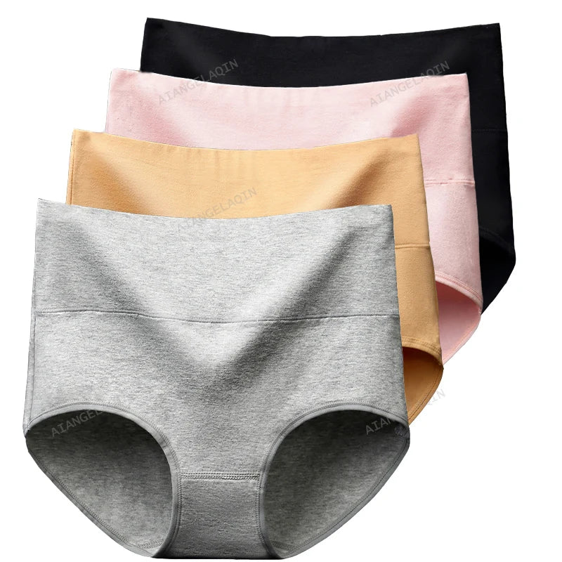 Women's High-Waist Tummy Control Briefs 4-Pack | Plus Size L–5XL | OWNLUXE