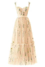 Sleeveless Mesh Ceremonial Dresses | OWNLUXE