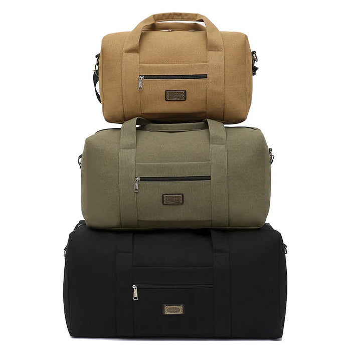 Unisex Soft Canvas Handbag Travel Bag Large Capacity Luggage | OWNLUXE