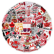 Elbows Up Canada Stickers - 54pc Waterproof Set