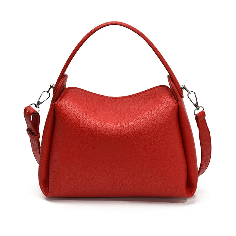 Leftside Small PU Leather Bucket Bag Shoulder Bags Short | OWNLUXE